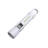 The new multi-functional zoom long-range flashlight with red and blue warning features a hook and digital battery level display on the COB side Item Picture
